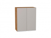 Шкаф верхний с 2-мя дверцами Фьюжн 716*600*320 Clay Silk / Дуб Вотан