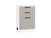 Шкаф нижний с 3-мя ящиками Нео 816*500*480 Clay Silk / Белый