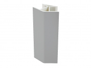 Угол для цоколя ПВХ 135 гр. 95*22*12 Алюминий