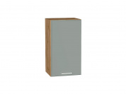 Шкаф верхний с 1-ой дверцей Квадро 716*400*321 Аквамарин / Дуб Вотан