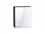 Шкаф верхний с 2-мя дверцами Фьюжн 716*600*320 Angel / Graphite