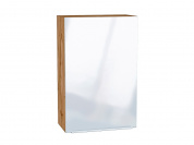 Шкаф верхний с 1-ой дверцей Фьюжн 920*600*320 Angel / Дуб Вотан