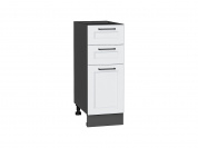 Шкаф нижний с 3-мя ящиками Барселона 816*300*484 Белый / Graphite