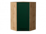 Шкаф верхний угловой Дублин 920*600*600 Special Green / Дуб Вотан