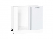 Шкаф нижний угловой Фрейм 816*890*484 White Silk / Белый