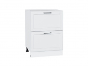 Шкаф нижний с 2-мя ящиками Барселона 816*600*484 Белый / Белый