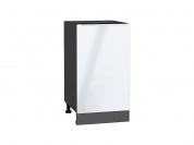 Шкаф нижний с 1-ой дверцей Фьюжн 816*450*480 Angel / Graphite