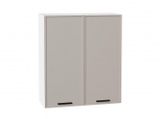 Шкаф верхний с 2-мя дверцами Фрейм 920*800*324 Clay Silk / Белый