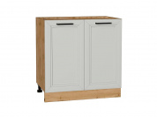 Шкаф нижний с 2-мя дверцами Нео 816*800*480 Grey Silk / Дуб Вотан