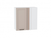Шкаф верхний прямой угловой Барселона 716*700*351 Кашемир / Белый