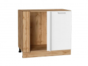 Шкаф нижний угловой Квадро 816*890*481 Белый / Дуб Вотан