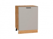 Шкаф нижний с 1-ой дверцей Фрейм 816*600*484 Clay Silk / Дуб Вотан