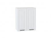 Шкаф верхний с 2-мя дверцами Прага 716*600*318 Белое дерево / Белый