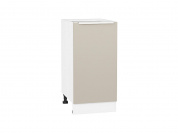 Шкаф нижний с 1-ой дверцей Фьюжн 816*400*480 Cream Silk / Белый