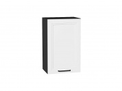 Шкаф верхний с 1-ой дверцей Нео 716*450*320 White Silk / Graphite