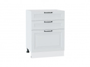Шкаф нижний с 3-мя ящиками Ницца 816*600*480 Blanco / Белый