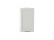 Шкаф верхний торцевой Нео 716*300*306 Grey Silk / Белый