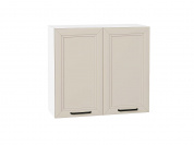Шкаф верхний с 2-мя дверцами Нео 716*800*320 Cream Silk / Белый
