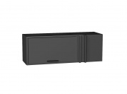 Шкаф верхний прямой угловой горизонтальный Фрейм 358*1000*350 Stormy Silk / Graphite