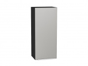 Шкаф верхний с 1-ой дверцей Фьюжн 920*400*320 Silky Light Grey / Graphite