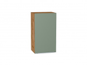 Шкаф верхний с 1-ой дверцей Фьюжн 716*400*320 Silky Mint / Дуб Вотан