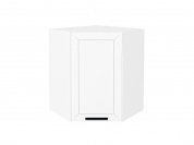 Шкаф верхний угловой Глетчер 716*600*600 Айленд Силк / Белый