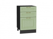 Шкаф нижний с 3-мя ящиками Ницца 816*500*478 Дуб оливковый / Graphite