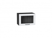 Шкаф верхний горизонтальный остекленный Барселона 358*500*324 Белый / Graphite