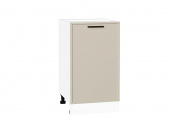 Шкаф нижний с 1-ой дверцей Фрейм 816*450*484 Cream Silk / Белый