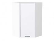 Шкаф верхний угловой Фрейм 920*600*600 White Silk / Белый