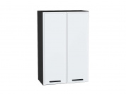 Шкаф верхний с 2-мя дверцами Фрейм 920*600*324 White Silk / Graphite