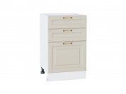 Шкаф нижний с 3-мя ящиками Ницца 816*500*478 Агат / Белый