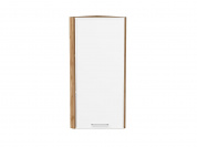 Шкаф верхний торцевой Квадро 920*300*307 Белый / Дуб Вотан