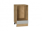 Шкаф нижний под духовку Фьюжн 816*450*476 Silky Light Grey / Дуб Вотан