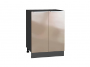 Шкаф нижний с 2-мя дверцами Фьюжн 816*600*480 Gallant / Graphite