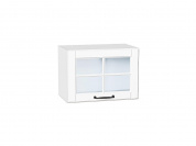 Шкаф верхний горизонтальный остекленный Дублин 358*500*318 Special White / Белый