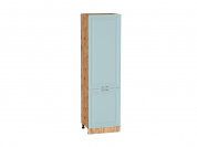 Шкаф пенал с 2-мя дверцами Ницца 2132*600*574 Голубой / Дуб Вотан