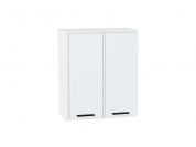 Шкаф верхний с 2-мя дверцами Фрейм 716*600*324 White Silk / Белый