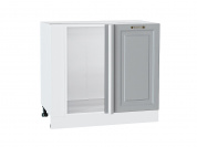 Шкаф нижний угловой Ницца 816*890*478 Графит / Белый