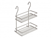 Полка 2-х ярусная малая 280*200*110 Хром