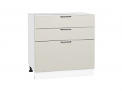 Шкаф нижний с 3-мя ящиками Флэт 816*800*478 Cashmere In 2S / Белый