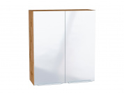 Шкаф верхний с 2-мя дверцами Фьюжн 920*800*320 Angel / Дуб Вотан