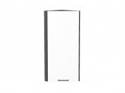 Шкаф верхний торцевой Флэт 920*300*306 White In 2S / Graphite