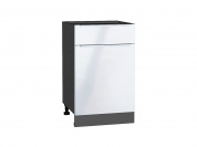 Шкаф нижний с 1-ой дверцей и ящиком Фьюжн 816*500*480 Angel / Graphite