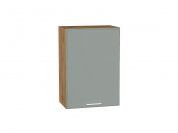 Шкаф верхний с 1-ой дверцей Квадро 716*500*321 Аквамарин / Дуб Вотан