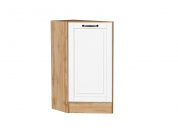 Шкаф нижний торцевой Дублин 816*296*552 Special White / Дуб Вотан