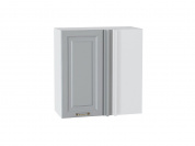 Шкаф верхний прямой угловой Ницца 716*700*345 Графит / Белый