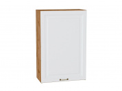 Шкаф верхний с 1-ой дверцей Ницца 920*600*318 Белый / Дуб Вотан