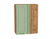 Шкаф верхний прямой угловой Ницца 920*700*345 Дуб оливковый / Дуб Вотан