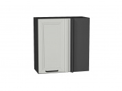 Шкаф верхний прямой угловой Нео 716*700*345 Grey Silk / Graphite